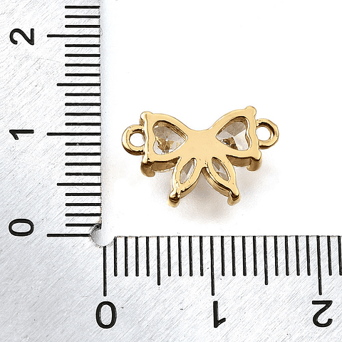 Conector Lazo Con Circones | Baño de oro 18k