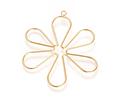 Flor de Alambre Baño de oro 18k