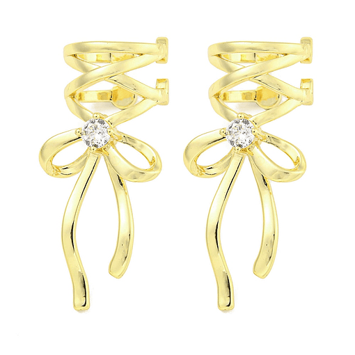 Ear Cuff Lazo | Baño de oro 18k
