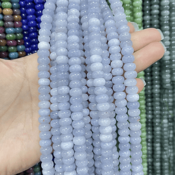 Piedra Natural Agua Marina Rondel | 8mm