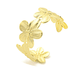 Brazalete de Flores | Baño de oro 18k