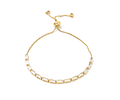 Pulsera Ajustable de Circones | Baño de oro 18k