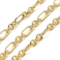  Cadena Eslabones | Baño de oro 18k