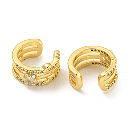  Ear Cuff Estrella Circon Unidad | Baño de oro 18k