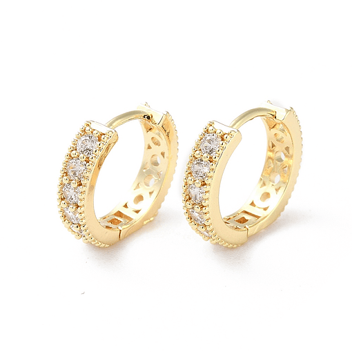 Aro Argolla Con Circones | Baño de oro 18k