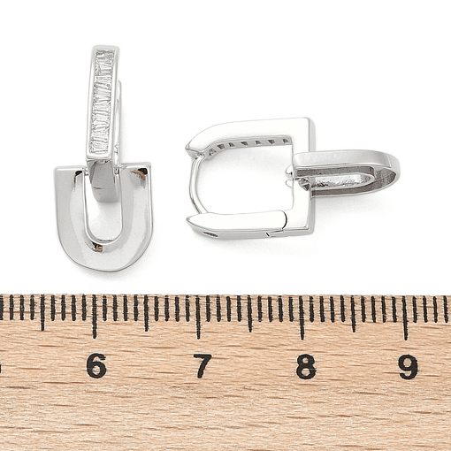 Aro Forma U con Circones | Baño de Plata