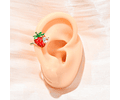 Ear Cuff Frutilla Unidad | Baño de oro 18k
