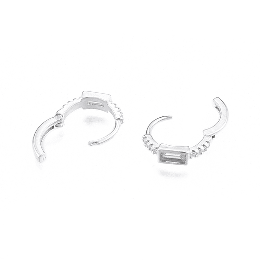 Aro Argolla Con Circones | Baño de Plata