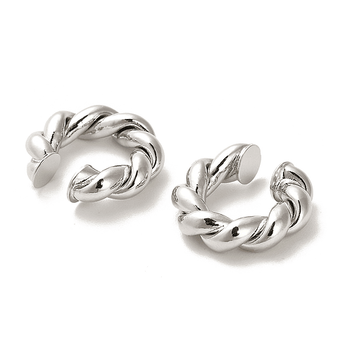 Ear Cuff Torcido Unidad | Baño de Plata