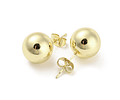 Aro Bola 24mm | Baño De Oro 18k