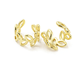 STOCK LIMITADO Ear Cuff Hojas De Rama | Baño de oro 18k