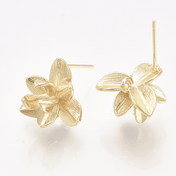  Base de Aro Flor | Baño de oro 18k