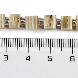  Tira Cubo De Vidrio | Caqui Oscuro