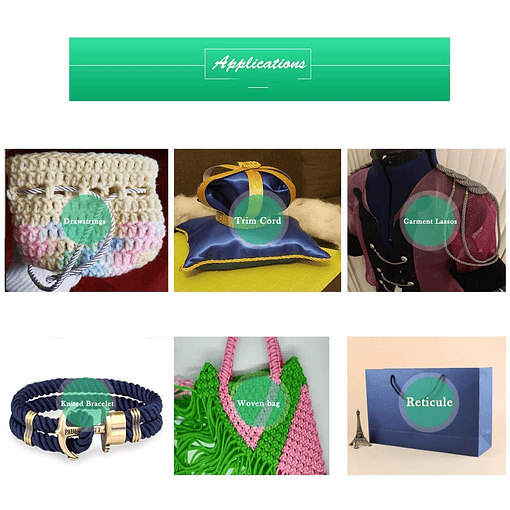 Cordón Trenzado Turquesa | 5mm