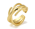 Anillo Ajustable Cruzado | Baño de oro 18k