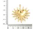 Colgante Sol de Corazón | Acero Inoxidable