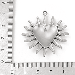  Corazón Sol De Corazón | Acero Inoxidable