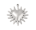 Corazón Sol De Corazón | Acero Inoxidable