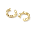 Ear Cuff Pelotitas Unidad | Baño De Oro 18k