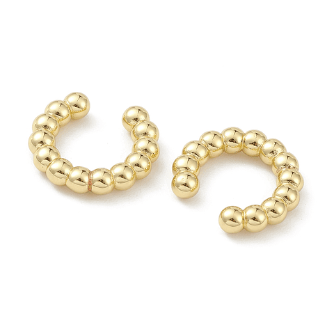 Ear Cuff Pelotitas Unidad | Baño De Oro 18k