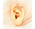 Ear Cuff Ovalos Unidad | Baño de oro 18k