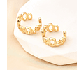 Ear Cuff Ovalos Unidad | Baño de oro 18k