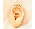 Ear Cuff Torcedura Unidad | Baño de oro 18k