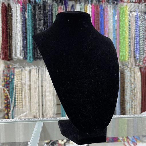 Exhibidor Cuello Terciopelo Negro