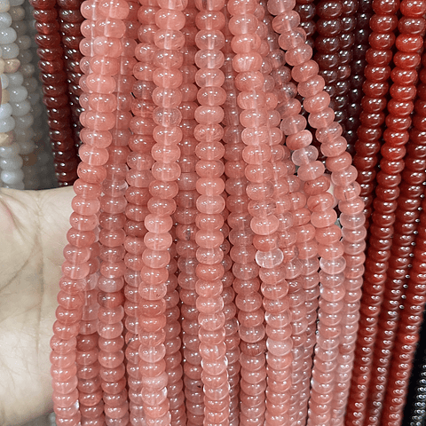 Piedra Natural Rondel | Cuarzo Cherry