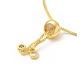 Pulsera Ajustable de Circones | Baño de oro 18k