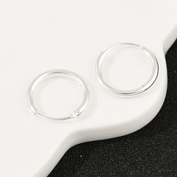  Aro Argolla 14mm | Baño De Plata