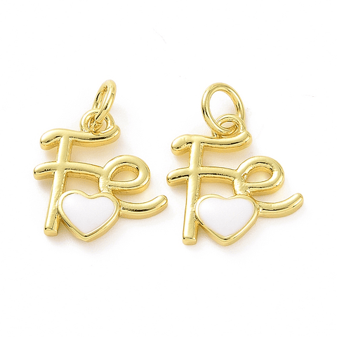 Colgante Fé Con Corazón | Baño de oro 18k