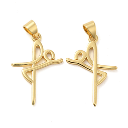 Colgante Fé | Baño de oro 18k