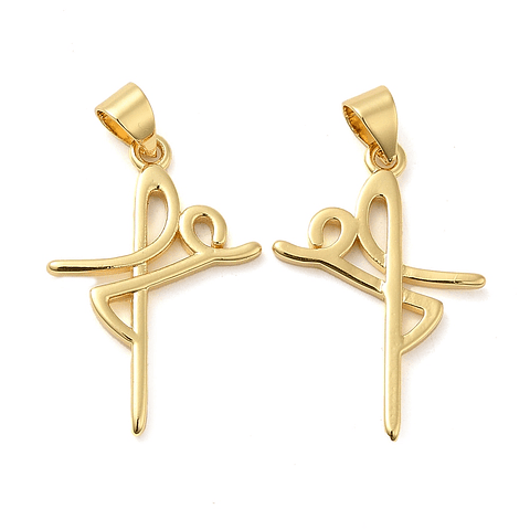 Colgante Fé | Baño de oro 18k