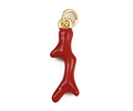 Colgante Coral Esmaltado Rojo | Baño de oro 18k