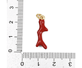 Colgante Coral Esmaltado Rojo | Baño de oro 18k