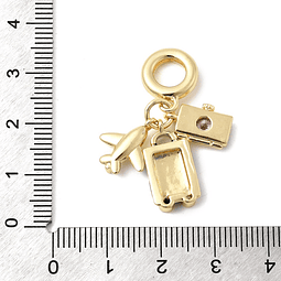  Charm Estilo Europeo | Maleta, Cámara y Avión