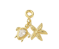Charm Estilo Europeo | Estrella de Mar y Tortuga
