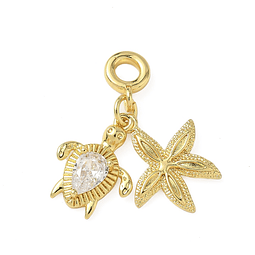  Charm Estilo Europeo | Estrella de Mar y Tortuga