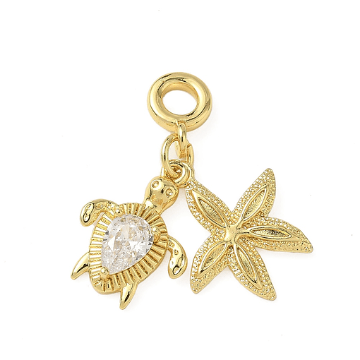 Charm Estilo Europeo | Estrella de Mar y Tortuga