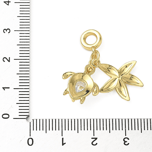 Charm Estilo Europeo | Estrella de Mar y Tortuga