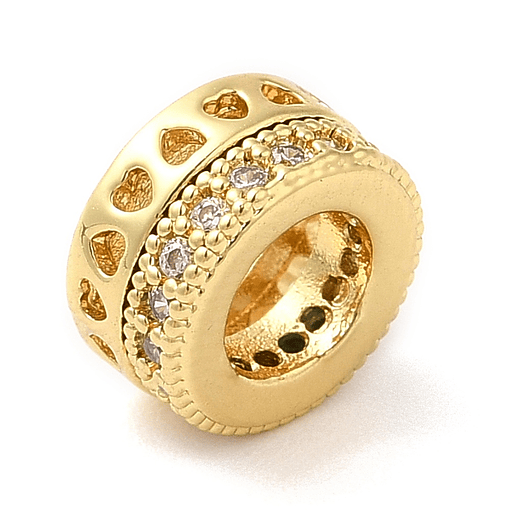 Separador Con Circones y corazón | Baño de oro 18k