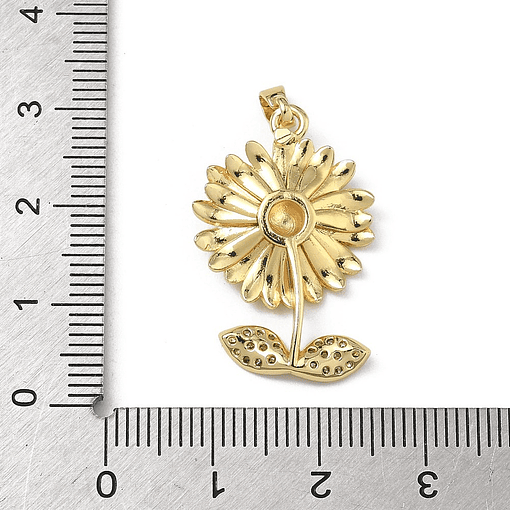 Colgante Girasol | Baño de oro 18k
