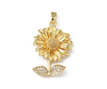 Colgante Girasol | Baño de oro 18k
