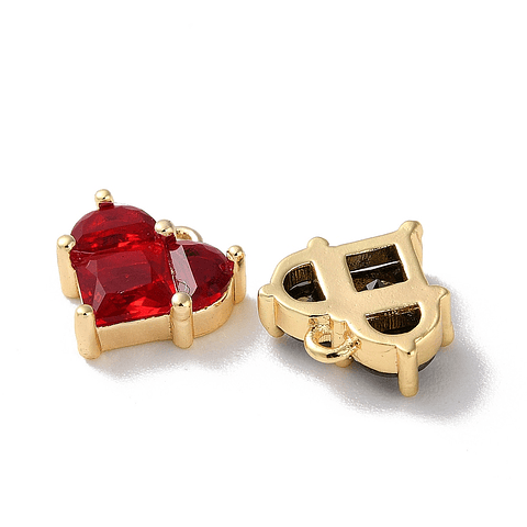 Colgante Corazón Cristal | Baño de oro 18k