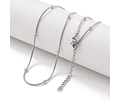 Cadena Serpiente Con Balines | Acero Inoxidable 