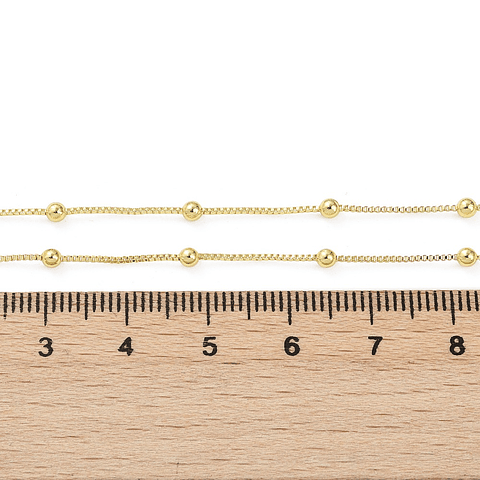 Cadena Armada Venecia Con Balines | Baño de oro 18k