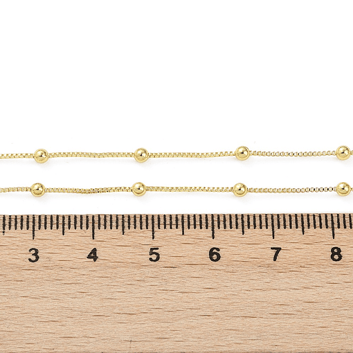 Cadena Armada Venecia Con Balines | Baño de oro 18k