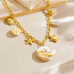  Collar de Conchitas | Acero Inoxidable