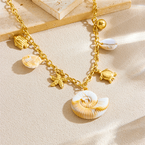 Collar de Conchitas | Acero Inoxidable